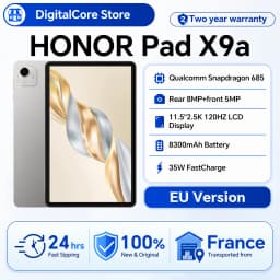 HONOR Pad X9a 11.5-inch LCD Display 120Hz Refresh Rate 1.07B Colors 400nit Brightness, Snapdragon 685 WIFI Octa-Core, 8300mAh