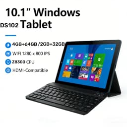 10.1 INCH 4GB RAM 64GB ROM WINDOWS 10 Tablet PC DS102 Tablet PC Z8300 CPU Quad Cores Dual Cameras WIFI