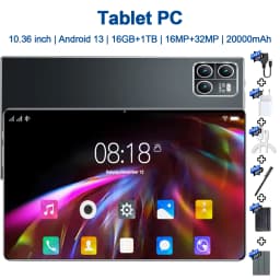 20000mAh Android 13.0 16GB RAM 1TB ROM 2026 5G Pad 10.36 inch Tablet Android Wifi 14 Core Tablets PC Network Global GPS