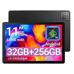 New K6Pro 11" IPS Display Tablet PC A333 5‑Core Processor 32(3+29)GB Virtual Expanded RAM 256GB Storage 7800‑mAh Android16‑GO WiFi6 BT5.4 Widevine L1 HD Streaming Tablet