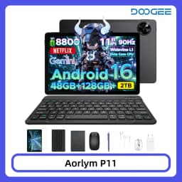 DOOGEE AORLYM P11 Tablet 48GB+128GB Gemini AI 11" Display 8800mAh Battery 13M+5MP UNISOC T7250 Widevine L1 Android 16 Smart Pad