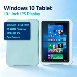 4GB RAM 64GB ROM 10.1 INCH Windows 10 Tablet PC 64-bit Intel Atom X5-Z8350 CPU 8000mAh Battery 1280x800 IPS Dual Camera