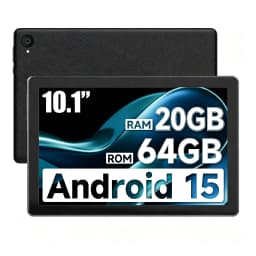 10.1 Inch Tablet Android 15 OS GMS Certified Tablets 2.0 GHz 20GB RAM 64GB ROM 1TB Expand WiFi 6 Bluetooth 5.4 Dual Camera