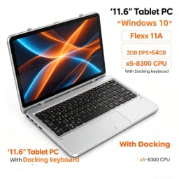11.6' Tablet T10 Windows 10 Tablet PC Sales Flexx 11A 2GB DDR+64GB Docking Keyboard X5-8300 CPU Dual Cameras