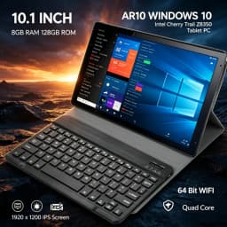 10.1 INCH T10 WINDOWS 10 Intel Cherry Trail Z8350 Tablet PC 8GB RAM 128GB ROM AR10 64 Bit WIFI Quad Core 1920 X 1200 IPS Screen