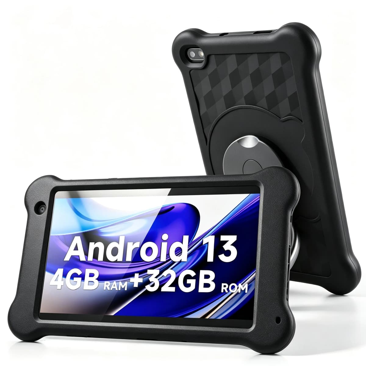 Paitanry 7 Inch Tablet PC Android 13 Quad Core HD IPS Display 4GB RAM 32GB ROM WiFi Dual Camera Portable Tab For Reading Video