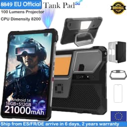 8849 TANK PAD Unihertz Rugged Projector Tablet Smartphone 21000mAh 10.95 inch 120Hz 16GB 512GB 32MP+50MP 66W Phone Smart Tablet