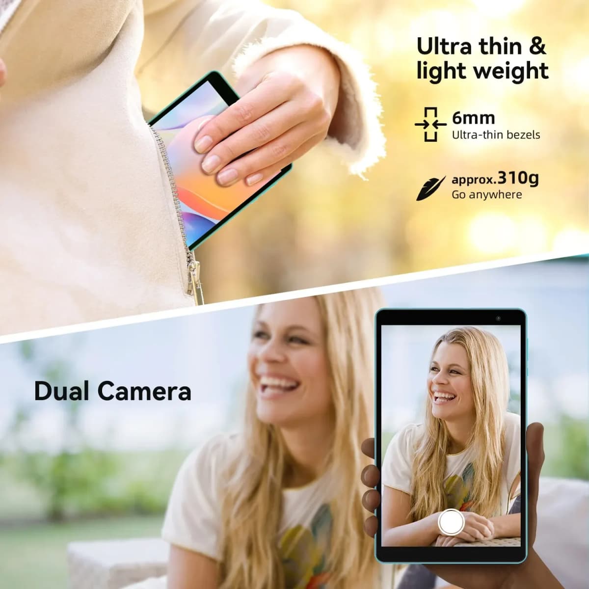 Teclast P80T 2023 Tablet (Allwinner A133 1.8GHz Quad-Core/3GB RAM/32GB ROM/8 Inch 1200*800iPS/WiFi 6/BT 5.0/4000mAh