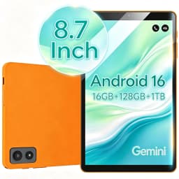 8 7 Inch Android 16 Tablet PC with SIM Card Support, Unisoc T616 Octa Core, 16GB RAM 128GB ROM, IPS HD Display, 5000mAh Battery