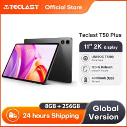 Teclast T50 Plus Tablet 11" 2K 120Hz UNISOC T620 8GB +256GB 8000mAh Battery 8MP+13MP Camera Dual SIM 4G LTE Android 15 Tablets