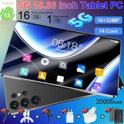 16GB+1TB 2026 Tablet Android 20000mAh 10.36 inch Global Version  New Network 14 Core Android 13.0 Wifi Tablet