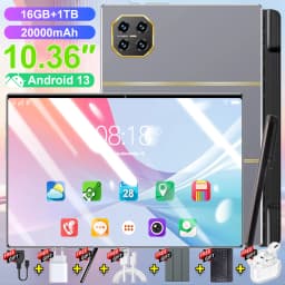 2026 Original Tablet 16GB 1TB 10.36 inch Android 13 Global 20000mah 5G Dual SIM WIFI 14 Core HD Full Screen Network Global GPS
