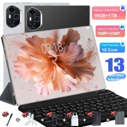 2026 New Android 13 Tablet 12000mAh Large Battery 16GB RAM 1TB ROM 10 Core Processor 5G WiFi Portable 16MP+32MP Camera For Home Entertainment And Casual Reading