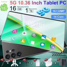 2026 Global New 16GB 1TB 10.36 inch tablet Android 13 Pad 14 core2 4K HD 5G WIFI Bluetooth 20000mAh tablets
