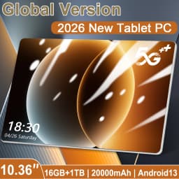 Global Version tablet 10.36 inches Android 13, 14 Cores, 20000mAh Battery, 16GB+1TB, 5G WiFi Network, Dual Cameras 16MP+32MP