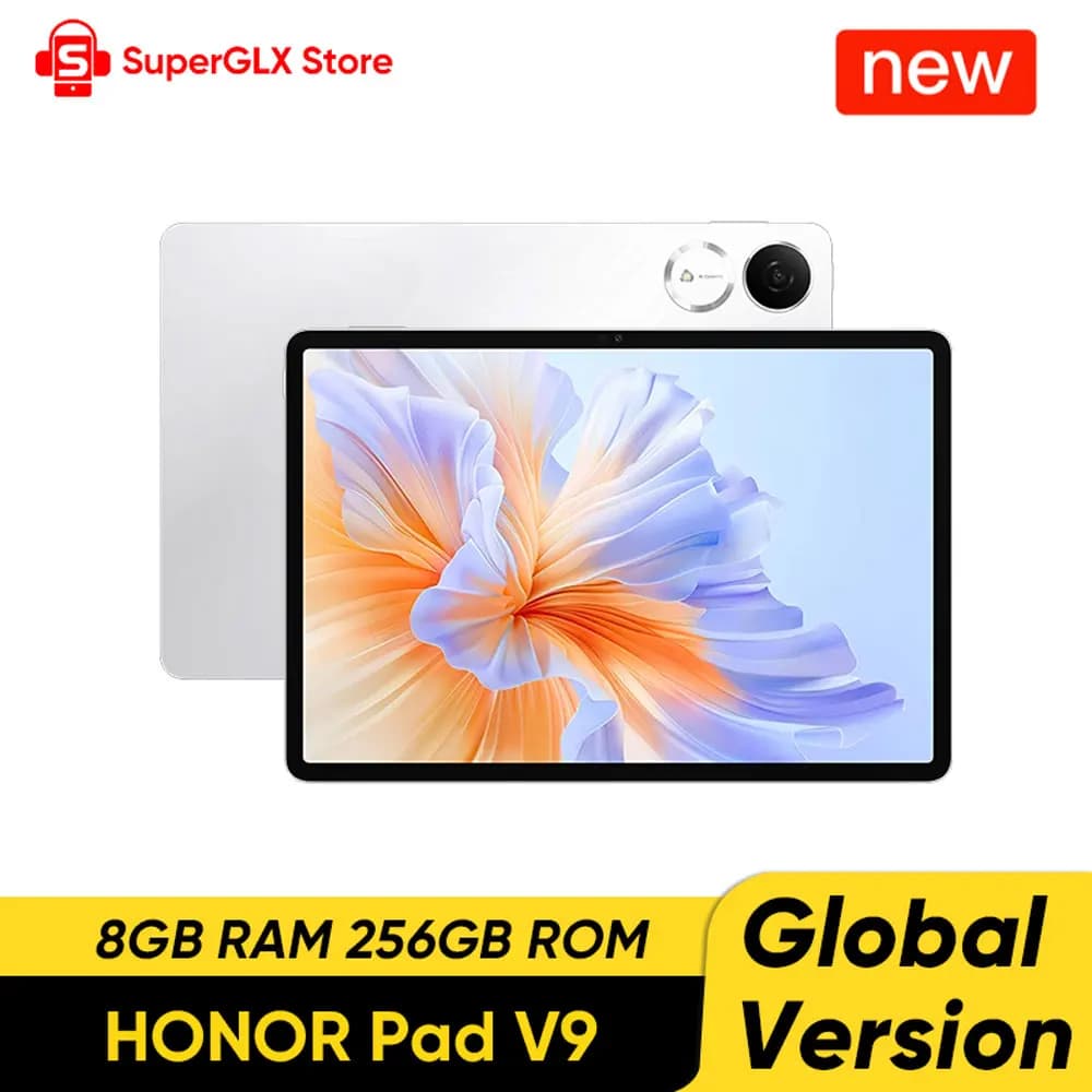 HONOR Pad V9 11.5'' 2.8K 144Hz Eye Care Tablet Dimensity 8350 Elite 10100mAh Battery 8 Speakers Android 15 Bluetooth 5.2