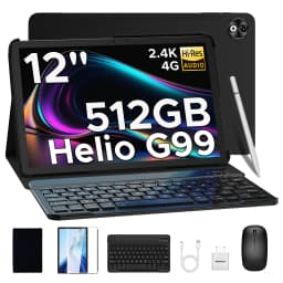 DOOGEE T40 Pro Tablet 12" IPS 2.4K 20GB(8+12) 512GB Helio G99 10800mAh Large Battery Quad Speaker 7.6mm Ultra-thin PC Smart Pad