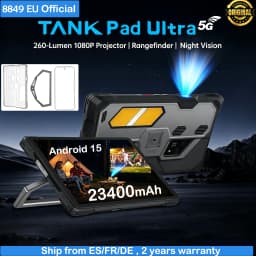 8849 Tank Pad Ultra Unihertz Projector Rugged Tablet 260 Lumens 1080P 23400mAh 5G Android15 Wifi Laser Rangerfinder 32+512GB Dimensity 8200 Phone Smart Tablet Two SIM Cards