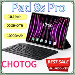 CHOTOG Pad 8s Pro 10.1HD Tablet Android 15 Original Tablet 22GB+2TB Tablets 10000mAh Tab 5G Dual SIM Tab PC WIFI For Global Version Children's Kids Tab