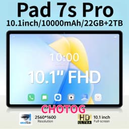 CHOTOG Pad 7s Pro 5G Dual SIM Tablet 10.1inch Tablet Android 15 16+32MP Tab 22GB+2TB Children's Tablets 10000mAh Tab PC