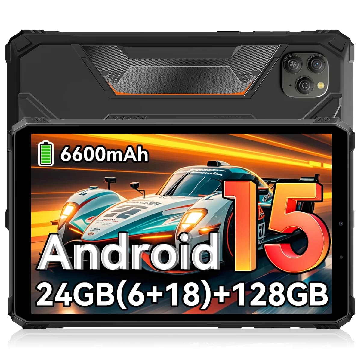 [PL Shipping]Blackview Active 5 Rugged Tablet, 24GB RAM (6+18GB) 128GB ROM, 8.68'' 90Hz IPS Screen, 6600mAh Battery, Android 15 OS, Doke AI, NFC, Fingerprint Unlock Waterproof Industrial Pad PC