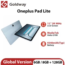 Global Version OnePlus Pad Lite 11" 90Hz Display MediaTek Helio G100 Quad Speaker 9340mAh Battery 5MP Camera Android Tablet
