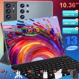 16GB+1TB Android 13 16MP+32MP 5G Global Version Pad 10.36 Inch 20000mAh WPS+5G WiFi Bluetooth Dual SIM Phone Call Tablet
