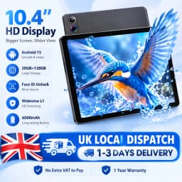 C12 8-Core Tablet PC 10.36 Inch Android 15 Laptop Style Tablet 20GB(3+17GB) RAM 128GB ROM 1280*800 HD LCD 5000mAh Type-C 1TB Expandable Basic Accessory Set For Study Entertainment