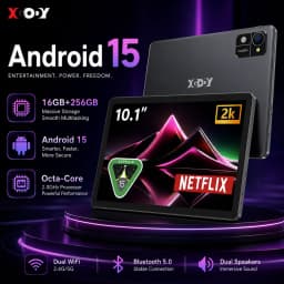 XGODY N02 Pro 10.1 Inch Android 15 Tablet 16GB RAM 256GB ROM Octa Core Widevine L1 Dual WiFi 7000mAh Pad for Study Entertainment