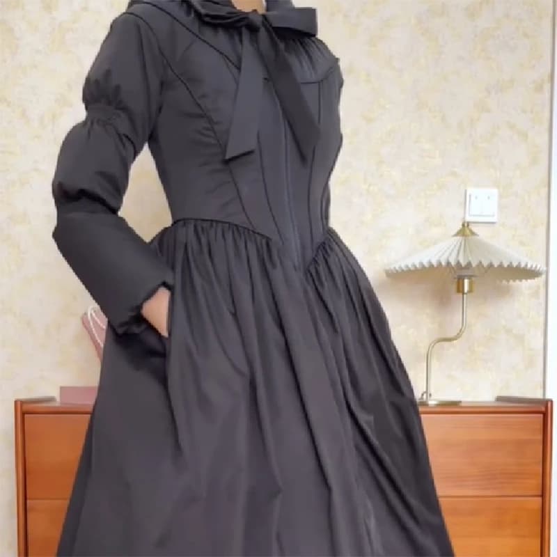 Women's Elegant High End Fashion Cotton Coat 2026 Loose Unique Design Dress Style Jacket Y2k Thick Slim Fit Office Streetwear