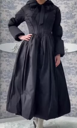 Women's Elegant High End Fashion Cotton Coat 2026 Loose Unique Design Dress Style Jacket Y2k Thick Slim Fit Office Streetwear