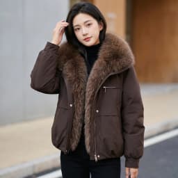 Parkas Women Winter Jacket New Big Fur Collar Pie Overcome Ladies Cotton Clothes Thicke Warm Cotton Padded Jacket Coat Outerwear