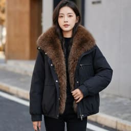 Parkas Women Winter Jacket New Big Fur Collar Pie Overcome Ladies Cotton Clothes Thicke Warm Cotton Padded Jacket Coat Outerwear
