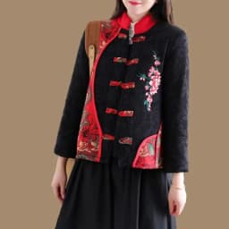 Hot Autumn Winter Arts Style Women Long Sleeve Vintage Short Coat Patchwork Cotton M-5XL Linen Single Breasted Thicken Jackets