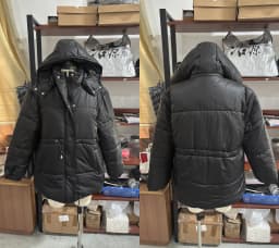 Women Long Puffer Coat Faux Fur Hood Drawstring Waist Zip Up Button Thick Warm Maxi Padded Jacket 2026 Winter Chic Casual Outfit