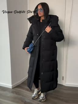 Fashion Hooded Lace Up Women's Long Cotton Jacket Loose Solid Zipper Stand Collar Warm Coat 2026 Winter Lady Thick Outwear New