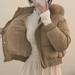 New Winter Warm Hooded Down Cotton Jacket Women Thickened Fleece Lining Big Fur Collar Long Sleeve Short Parkas Jacket Coat