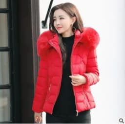 2022 Faux Fur Parkas Women Down Jacket clothes Womens Parkas Thicken Outerwear hooded Winter Coat Female Jacket Cotton padded