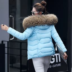 2022 Faux Fur Parkas Women Down Jacket clothes Womens Parkas Thicken Outerwear hooded Winter Coat Female Jacket Cotton padded