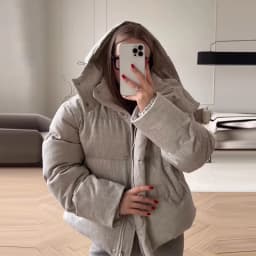 Hooded Stand Collar Fitted Puffer Coat Zip‑Up Oversized 2026 Winter Women Warm Padded Jacket Glam Causal Lady Cotton‑Padded Coat