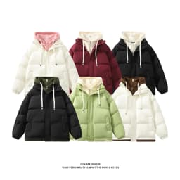 Winter Parkas Women 2025 New in Casual Thick Warm Jackets Hood Coats Solid Loose Female Down Outerwears Chaquetas Parkas Mujer