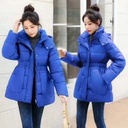 Ladies Down Cotton Jacket 2025 Hooded Loose Comfortable Women's Winter Parka Coat Korean Version Thicken Female Outerwear