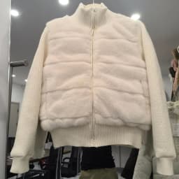Women Winter Knitted Splicing Imitation Mink Cotton Padded Jacket 2026 New Warm Small Fragrance Jacket Female Parkas Outerwear