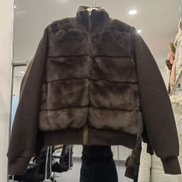 Women Winter Knitted Splicing Imitation Mink Cotton Padded Jacket 2026 New Warm Small Fragrance Jacket Female Parkas Outerwear