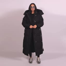 Women Detachable Triangle Shawl Long Puffer Coat Waist Tie Belted Stand Collar Oversize 2026 Casual Warm Winter Cotton Outerwear