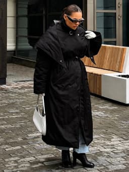 Women Detachable Triangle Shawl Long Puffer Coat Waist Tie Belted Stand Collar Oversize 2026 Casual Warm Winter Cotton Outerwear