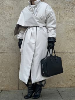 Women Detachable Triangle Shawl Long Puffer Coat Waist Tie Belted Stand Collar Oversize 2026 Casual Warm Winter Cotton Outerwear
