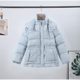 Women Swirl Print Hooded Puffer Jacket Stand Collar Zip Up Long Sleeve Loose Bubble Quilted Coat 2026 Winter Casual Warm Jackets