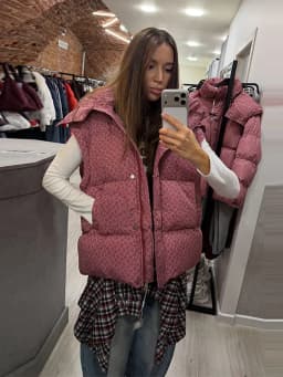 Women Swirl Print Hooded Puffer Jacket Stand Collar Zip Up Long Sleeve Loose Bubble Quilted Coat 2026 Winter Casual Warm Jackets