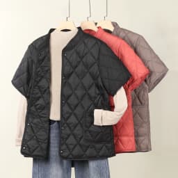 Women's Cotton Jacket Short Sleeve Button Stand Collar Inner Liner Shoulder Protector Pocket Autumn Winter Warm Vest